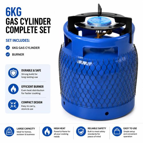 Generic 6kg Complete with Burner and Sitter - ANTI RUST