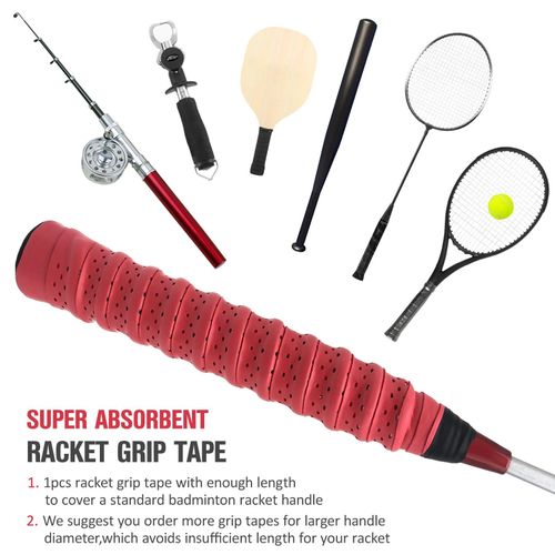 Pack of 5pcs Tennis Racket Overgrips -skid Sweat Tape Wraps