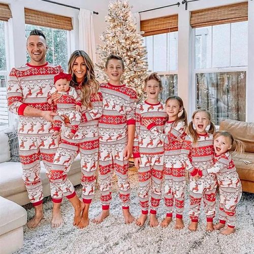 Mother and son shop matching pajama sets
