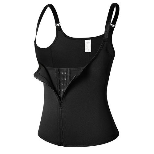 Corsets For Women Waist Trainer Zipper Vest Sports Girdle Tummy Control  Body Shaper Cincher Workout Tank Top Loss Weigth Slim