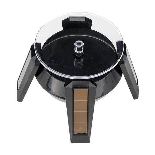 Generic NEW Solar Powered 360° Rotating Jewelry Watch Cellphone Display  Stand Turn Table