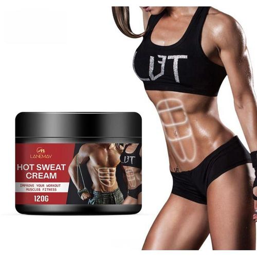 product_image_name-Generic-Hot Heat Cream Sweat Fat Burning Gel Weight Loss Cream Muscle Enhancer Cream For Shaping Waist Abdomen And Buttocks Slimming Cream Workout Muscle Fitness Cream 120g-3