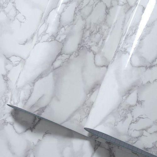 Generic Marble Wall Paper Home Room Decoration-White