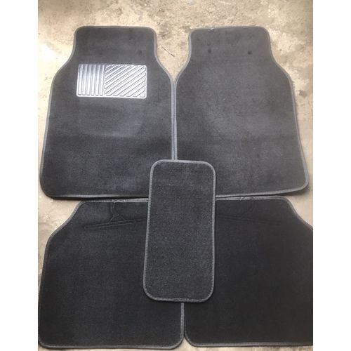 product_image_name-Generic-5 Pieces Universal Rug Foot Mat For Car Black-1