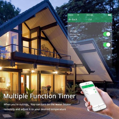 Generic 40A smart WiFi switch, smart water heater switch - image 5