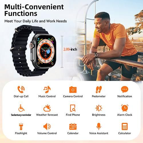 product_image_name-Generic-T900 Ultra Smart Watch Waterproof-4