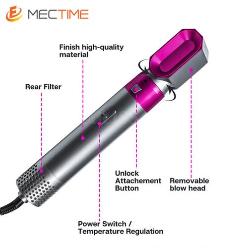 product_image_name-Generic-Five-In-One Hot Air Comb Automatic Curling Hair Straightening Hair Dryer-5