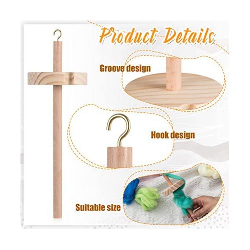 915 Generation DIY Drop Spindle Top Whorl Yarn Spinner Hand Wooden Spinning  Wheel