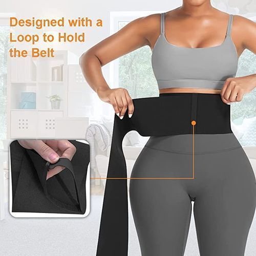 Waist Trainer Wrap For Women Invisible Waist Tummy Wrap Band With Loop  Wraps For Stomach Free Size Lower Belly Control