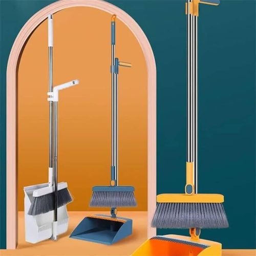 product_image_name-Generic-2in1 Dust Pan and Broom Combo for Floor Cleaning -1