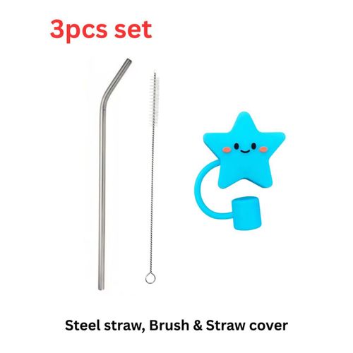 product_image_name-Generic-3pcs Stanley Set- Steel Straw, Straw Cover and Straw Washing Brush-1
