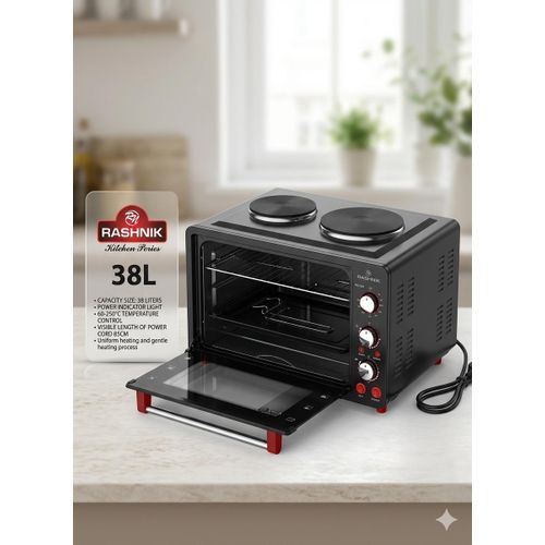 Rashnik 2-Burner Deluxe Electrical Oven (38L & 45L) - image 3