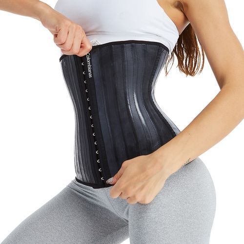 Generic Colombianas Latex Waist Trainer Corset Top Slim Belt Modeling Strap  25/9 Steel Bones Waist Cincher Body Shaper Belly Binder