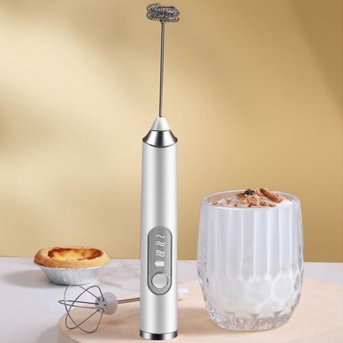 Mini Handheld Rechargeable Milk Frother + Egg Beater + Usb Data