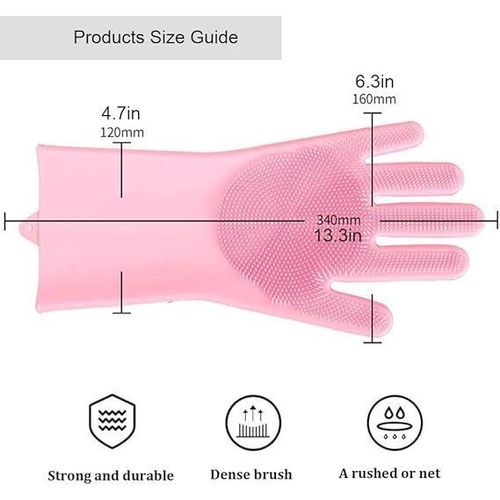 product_image_name-Yiliker-Magic Silicone Cleaning & Dishwashing Gloves – Reusable, Heat‑Resistant Scrubber Glove for Kitchen, Car & Pet-7