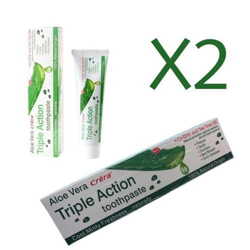 Generic 2PCS Powerful Tripple Action Toothpaste, Aloe Vera