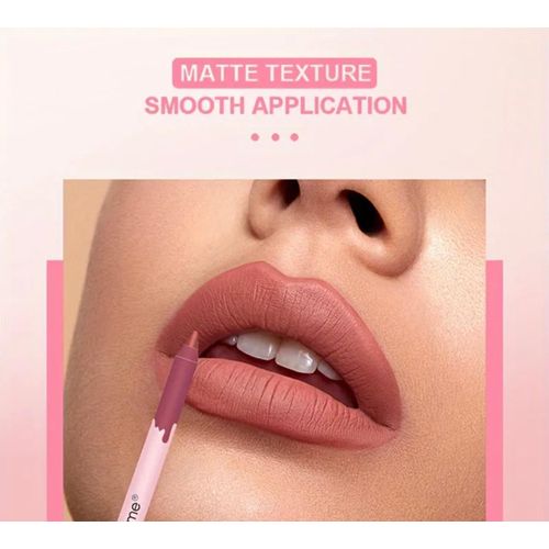 product_image_name-Nil-1pcs Color Lip Liner Foam Pen Set, Pink Cream Style, Lip Contouring, Elegant Design, -1