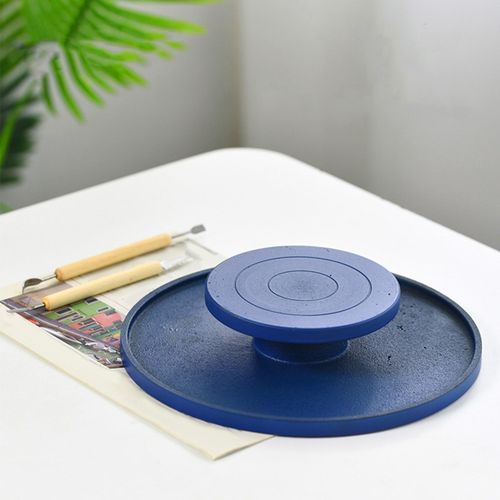 Generic Pottery Turntable Wheel For Sculpting Pottery Banding Blue