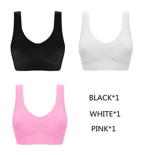 Generic 3PCS/lot Seamless Bra With Pads Plus Size Bras For Women