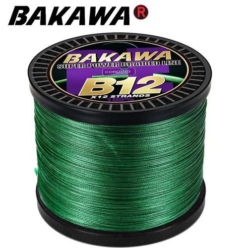 Generic Bakawa X12 X8 Super Strong 12 Strands 8 Strands Braided Fishing Line  300m 500m Multifilament Pe Line Saltwater Fishing Tackle