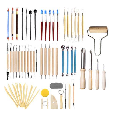 Pottery Clay Sculpting Tools Wooden Pottery Carving Tool Set for Painting Pottery  Clay Modeling Embossing Nail Art DIY 