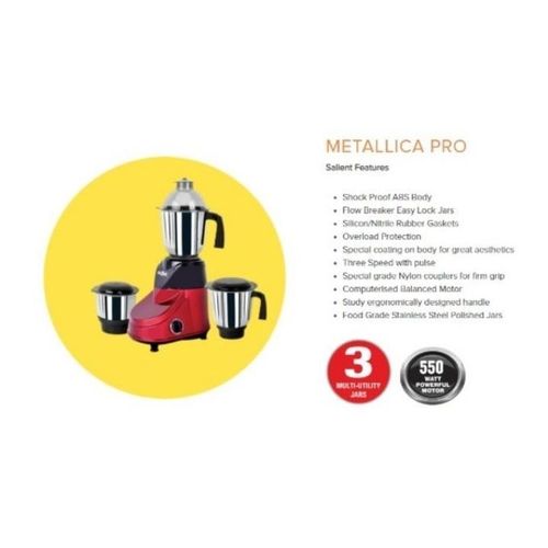 Gsr Metallic Pro Mixer Grinder 550w - image 2