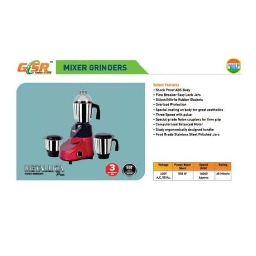 Gsr Metallic Pro Mixer Grinder 550w - image 3