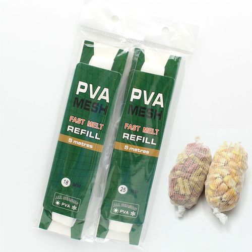 Generic Carp Fishing PVA Mesh Net Soluble Water PVA Narrow Mesh Tube Net Carp  Fishing Method Feeder Refill