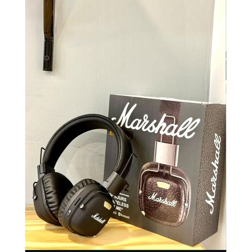 product_image_name-Marshall-Major V Headphone - Wireless Over-Ear Noise Cancellation Headphones with Bluetooth 5.3, TF Card Slot, Built-in Mic, Comfortable Cushioned Ear Cups, Gaming Headphone - Compatible with Smartphones & Computers. (Marshall)-4