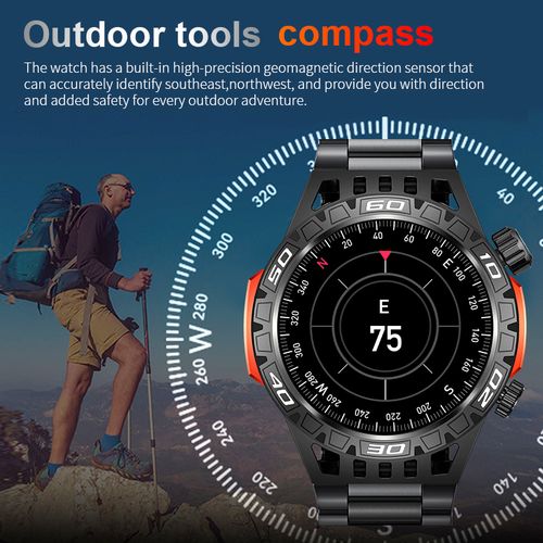 product_image_name-Generic-Smartwatch Men With LED Lighting Compass Sports Fitness Tracker Watch-4