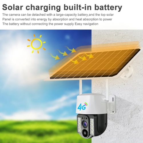 Generic Solar Powered Cctv 4G Simcard Intelligent Rotational Camera - image 2