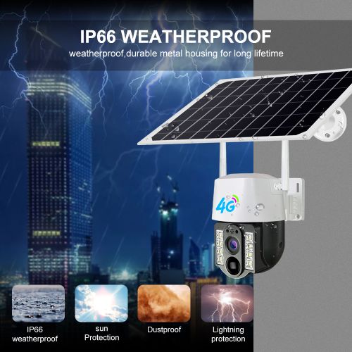 Generic Solar Powered Cctv 4G Simcard Intelligent Rotational Camera - image 3
