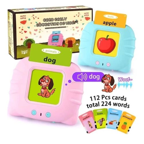 product_image_name-Generic-CHILDREN CARD READER 112PC CARD 224 WORDS KIDS LEARNING EDUCATIONAL DEVICE CAT  -1