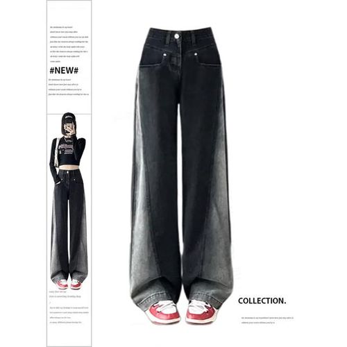 Women's Baggy Jeans Streetwear Vintage Harajuku 2000s Y2k Straight Denim  Trouser Korean High Waist Wide Leg Pants 2023 Clothes