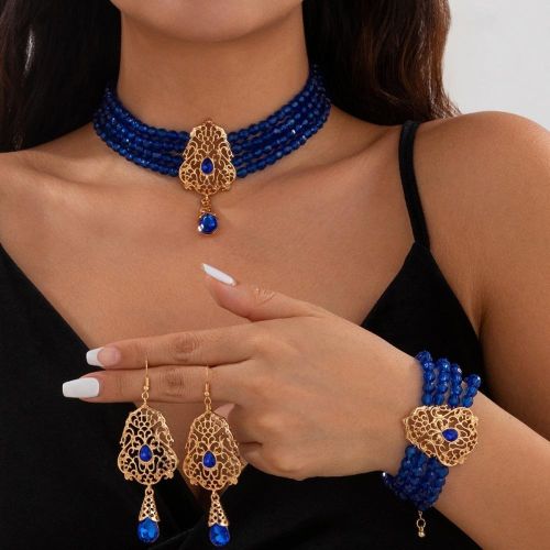 product_image_name-Fashion-Ingemark Goth Multilayer Crystal Chain Necklace Bracelet Drop Earrings For Women-1