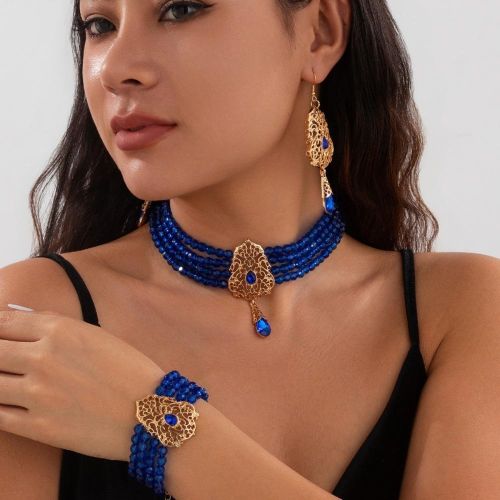 product_image_name-Fashion-Ingemark Goth Multilayer Crystal Chain Necklace Bracelet Drop Earrings For Women-2