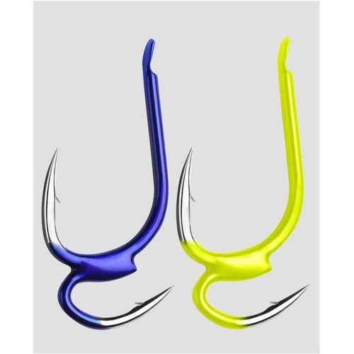 5Pcs Grinding Non-Barb Sickle-Shaped Sharpened Hooks Fishhooks Ice