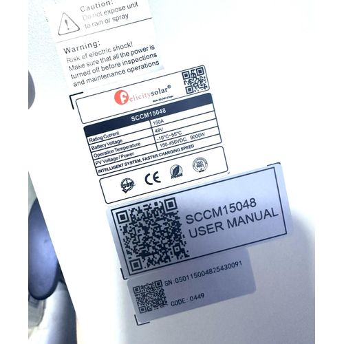 Felicity 150A MPPT Solar charge controller 48V - image 2