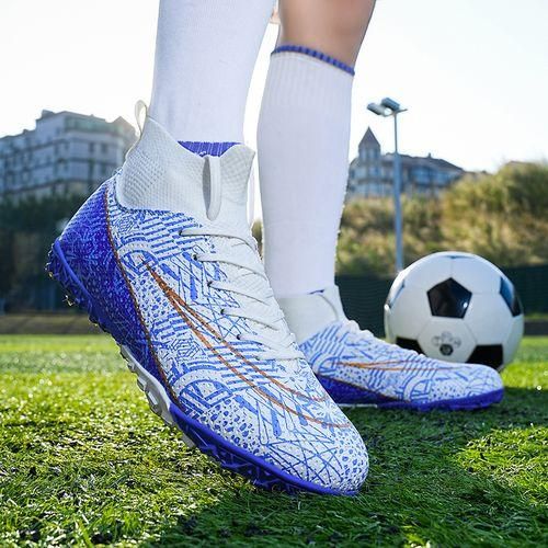 Fashion Men s Soccer Cleats Hightop Women Indoor Outdoor Training Spike Football Shoes Jumia Nigeria