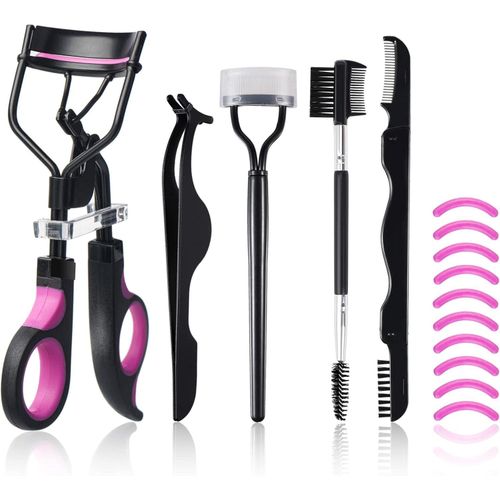 Generic 17-Piece Complete Deluxe Eye Makeup Tool Set – All-in-one eyelash curler and eye makeup tool.