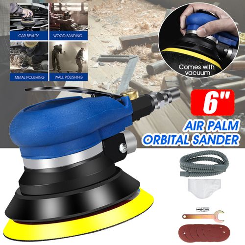 6Air Palm Orbital Sander Hand Sanding Machine Pneumatic Polisher