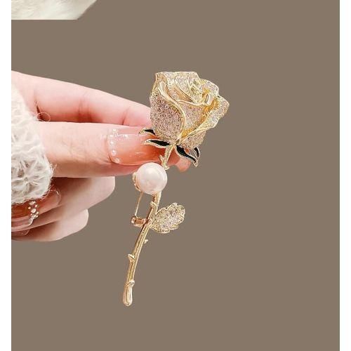 product_image_name-Fashion-Elegant Rhinestone Flower Brooch Pin Sparkling Accessory -2