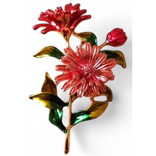 product_image_name-Fashion-3-in-1 GIFT SET: ENAMEL DAISY BROOCH PIN, & HEART-SHAPED EARRINGS) IN A JEWELRY BOX WITH ARTIFICIAL ROSE FLOWER-3