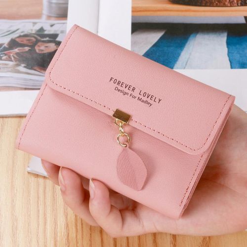 Short Ladies Wallet Key Purse Exquisite Snap Fastener Zip Pocket for Women  Teen Girls Cute Gifts Black - Walmart.com