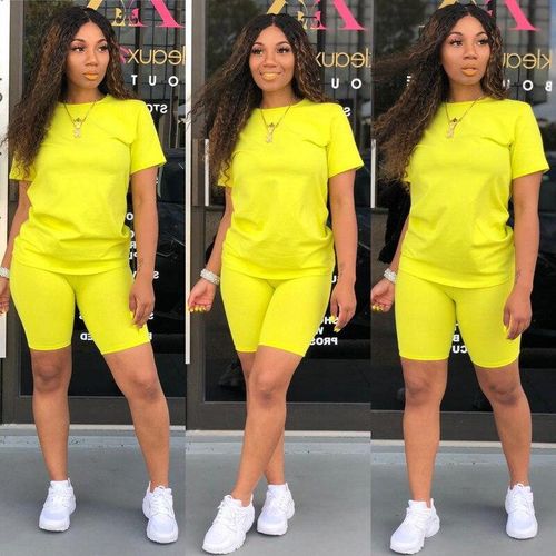 Yellow tight shorts cheap