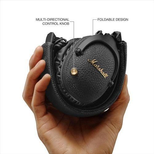 product_image_name-Marshall-Monitor III A.N.C. Over-Ear Bluetooth Headphones - Active Noise Cancelling with Microphone - 100+ Hrs Wireless Playtime - Lightweight, Foldable Design for Travel - Black-7