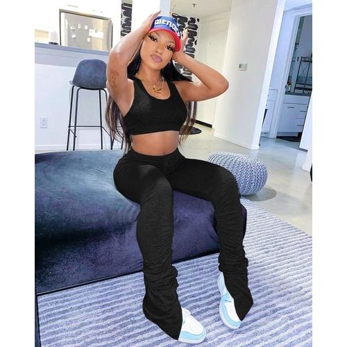 Generic Joggers Tracksuits Women Set Summer Sport Fitness Gym Stacked Sweatpants Leggings Set Casual 2 Piece Sets Womens Outfits Pants Jumia Nigeria