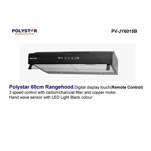 Polystar Digital Display Rangehood With Charcoal Filter