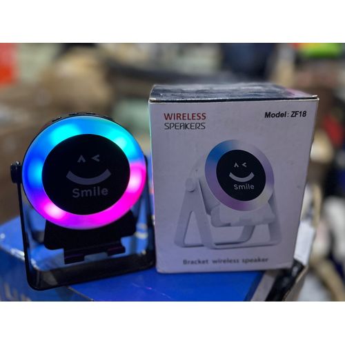 Generic ZF18 Smile Wireless Speaker - Music + Light + Phone Stand in 1