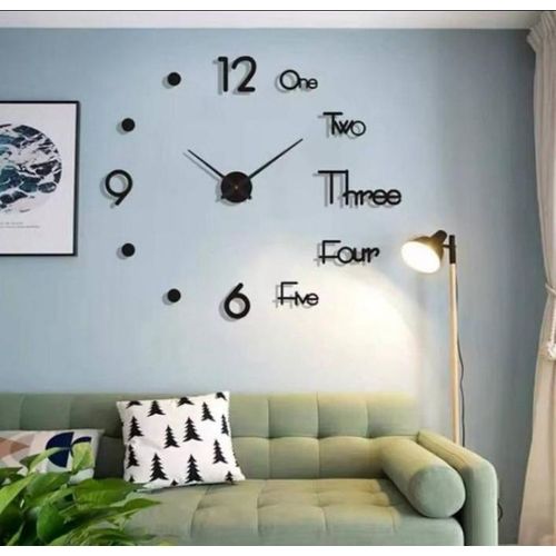 Generic 3D Wall Clock 120cm (4ft by 4ft) 47inch Biggest size - image 3